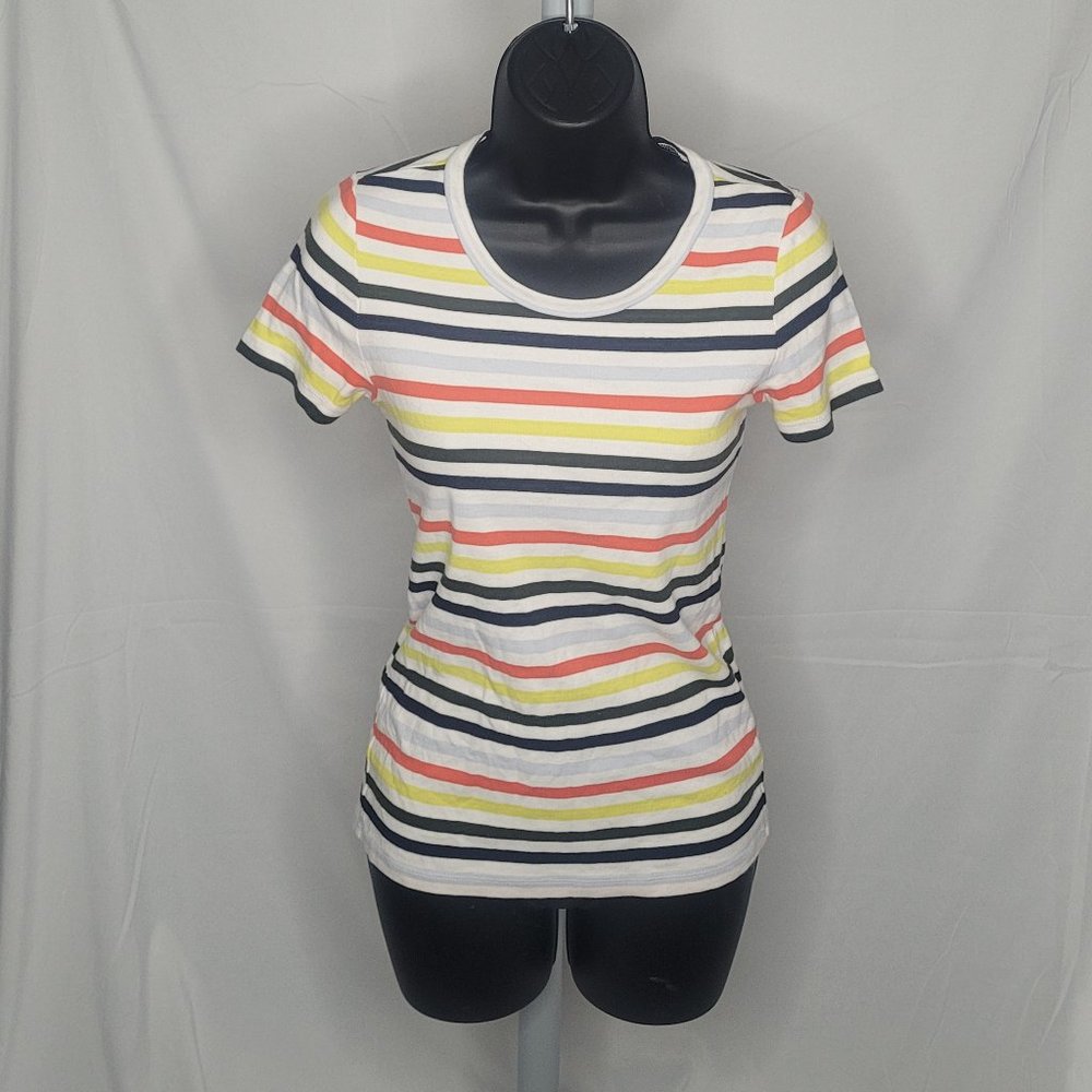 J. Crews womens striped perfect fit short sleeve T shirt